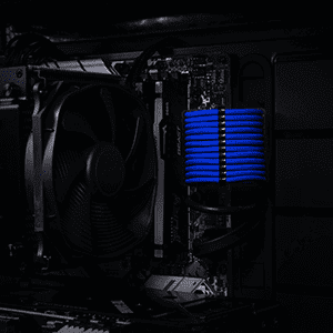 Premium Sleeved Cable Set Blue