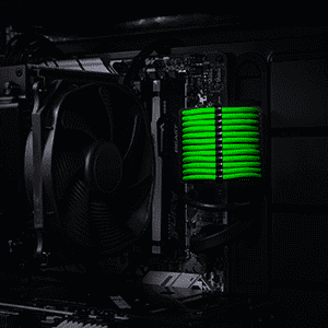 Premium Sleeved Cable Set Light Green
