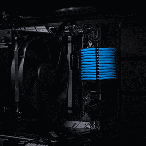 Premium Sleeved Cable Set Light Blue