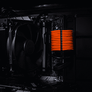 Premium Sleeved Cable Set Orange