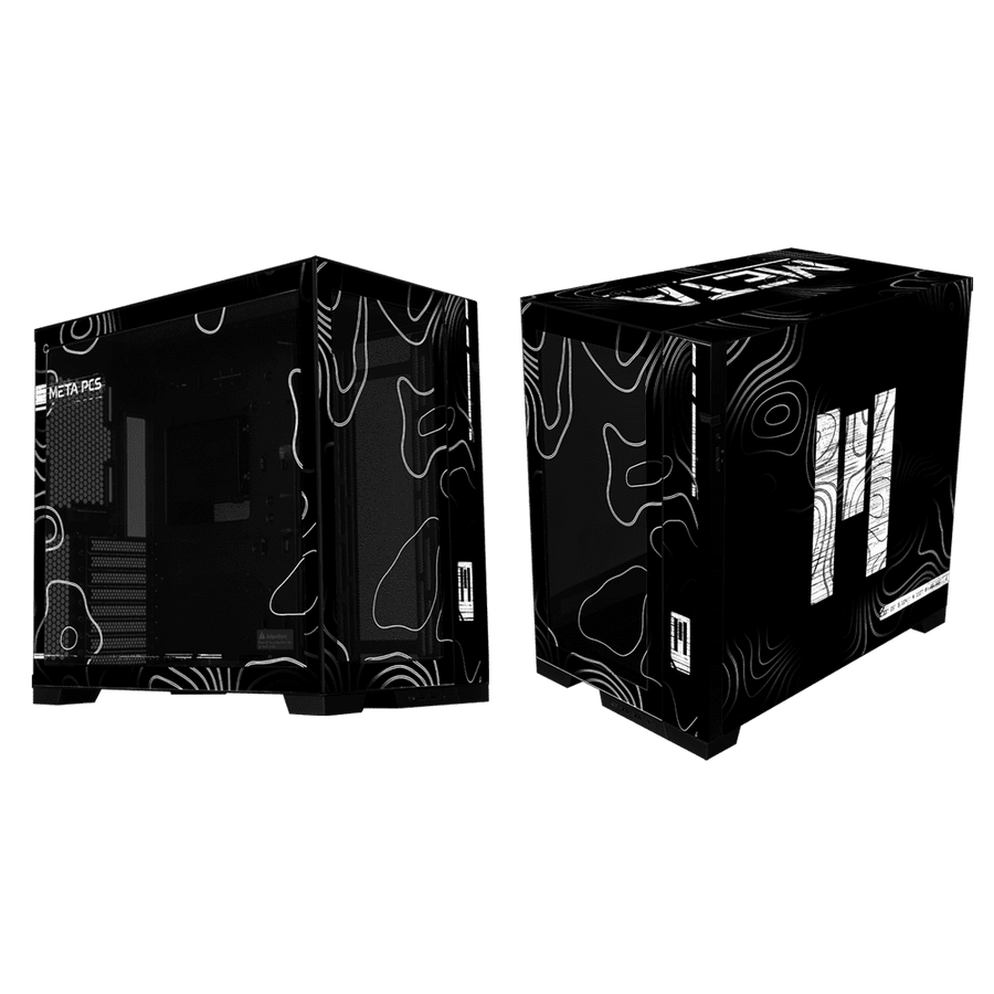 Topo Black Case Print
