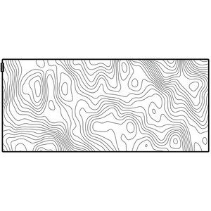 Topographic Deskmat (White)