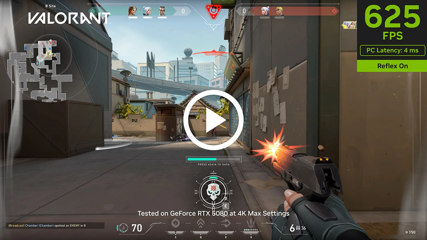VALORANT at 625 FPS on GeForce RTX 5080