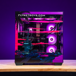 META PCs WETDEATH side panel with Fly Wet Boys print